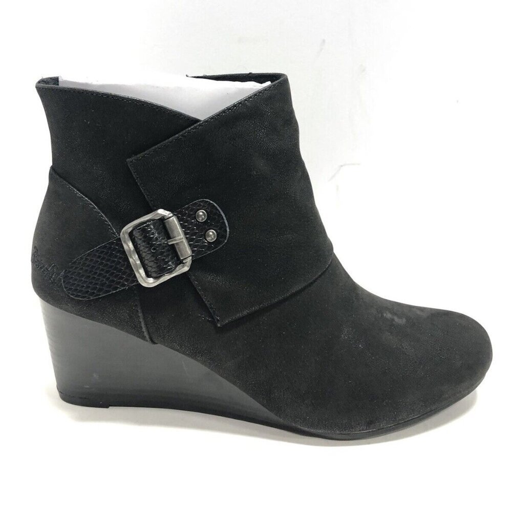 Blowfish Women’s Baldin, Black Zip Ankle Booties, Size 11M.